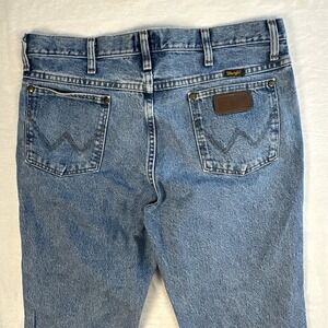 Wrangler 36MWZ Jeans Men's 34x29.5 Cowboy Cut Slim Fit Medium Blue Rodeo Denim
